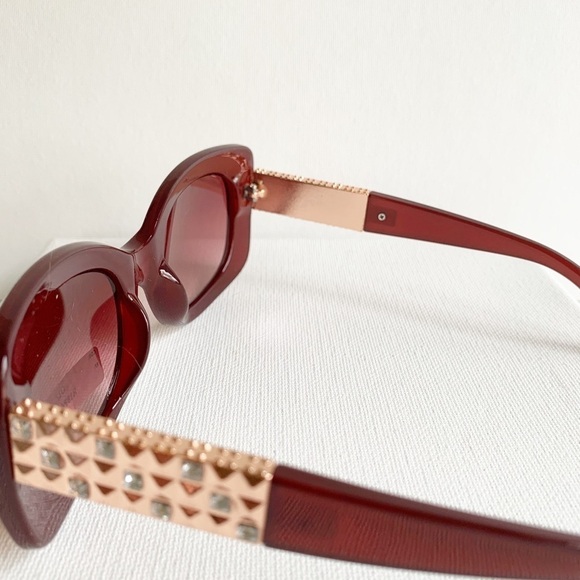 NWT retro vintage style red and gold sunglasses - Picture 6 of 7